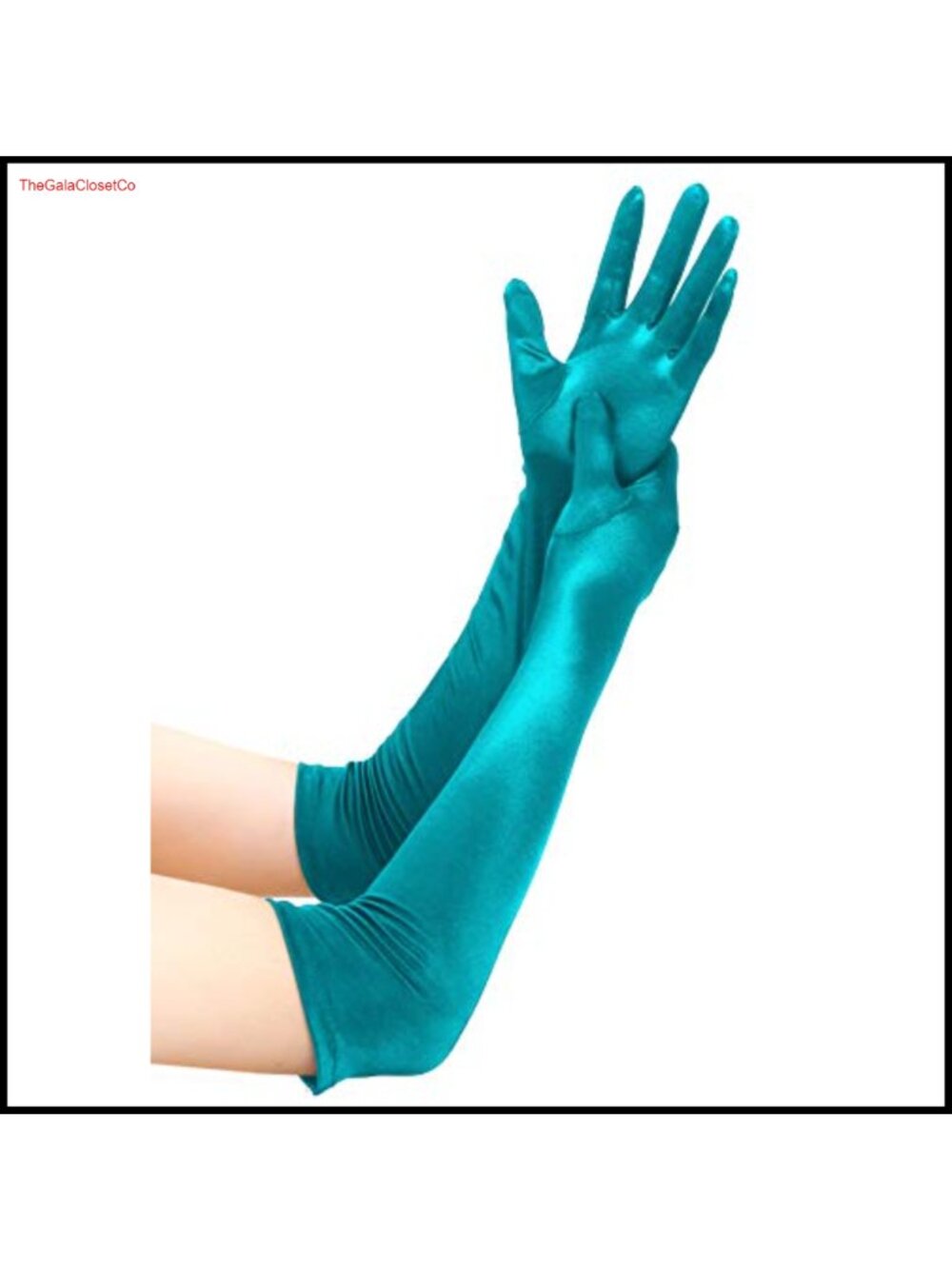 Satin Opera Gloves Elbow Length Stretchy Long Evening Gloves